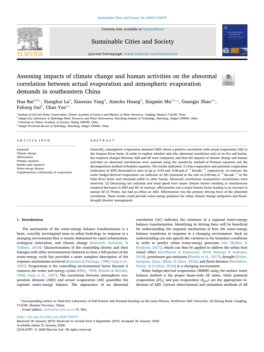 Assessing Impacts of Climate Change and Human Activities on the Abnormal Correlation Between Actual Evaporation and Atmospheric