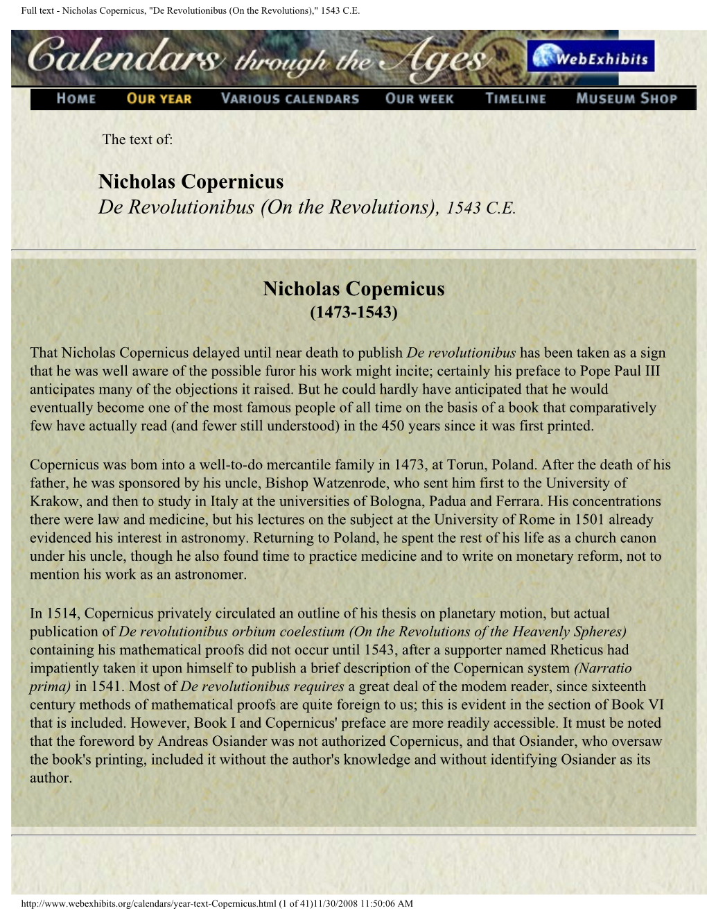 Full Text - Nicholas Copernicus, 