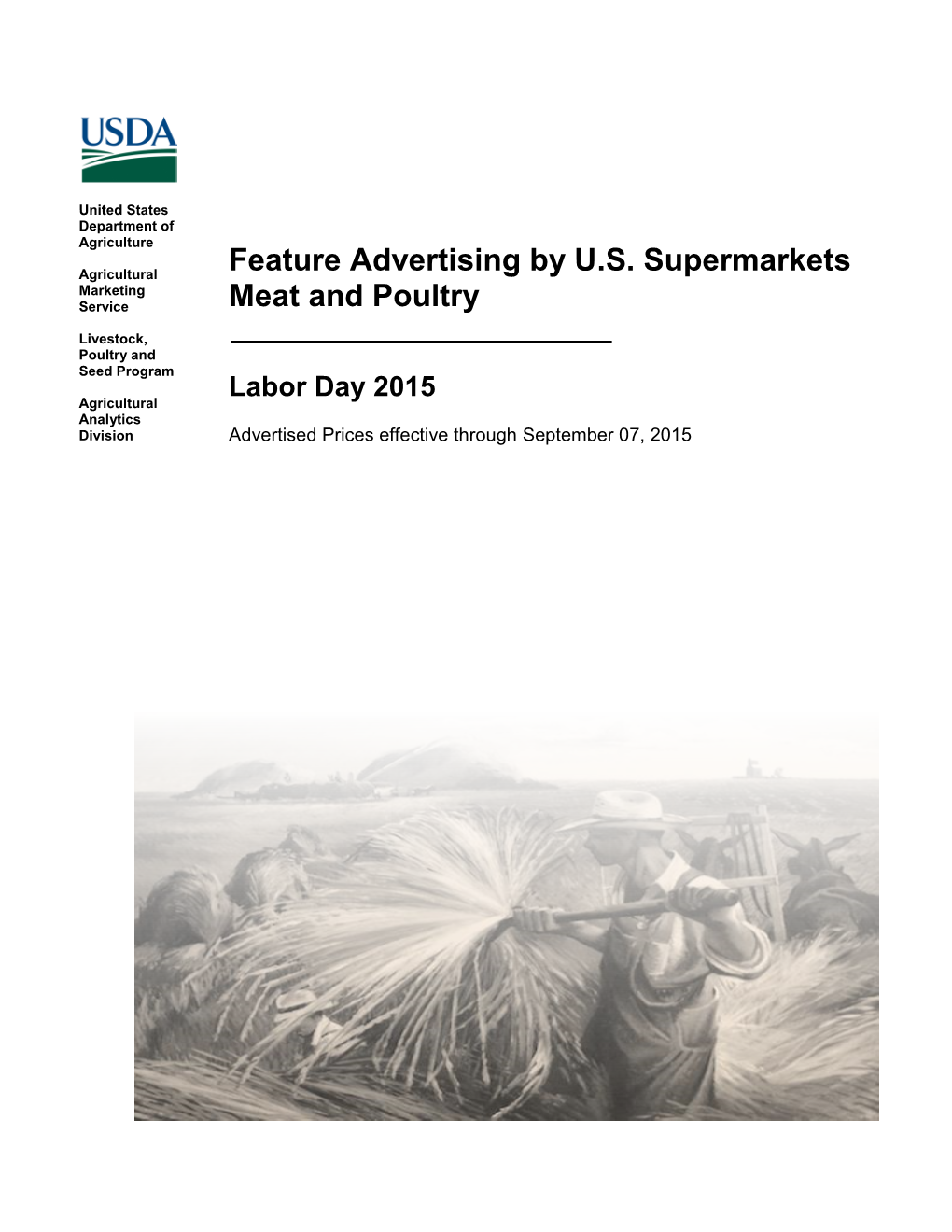 Feature Advertising by U.S. Supermarkets Meat and Poultry