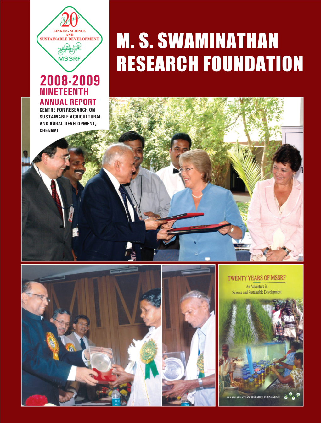 Nineteenth Annual Report Centre for Research on Sustainable Agricultural and Rural Development, Chennai