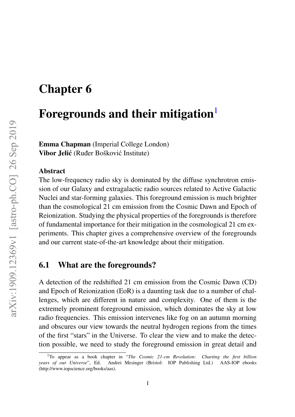 Chapter 6 Foregrounds and Their Mitigation