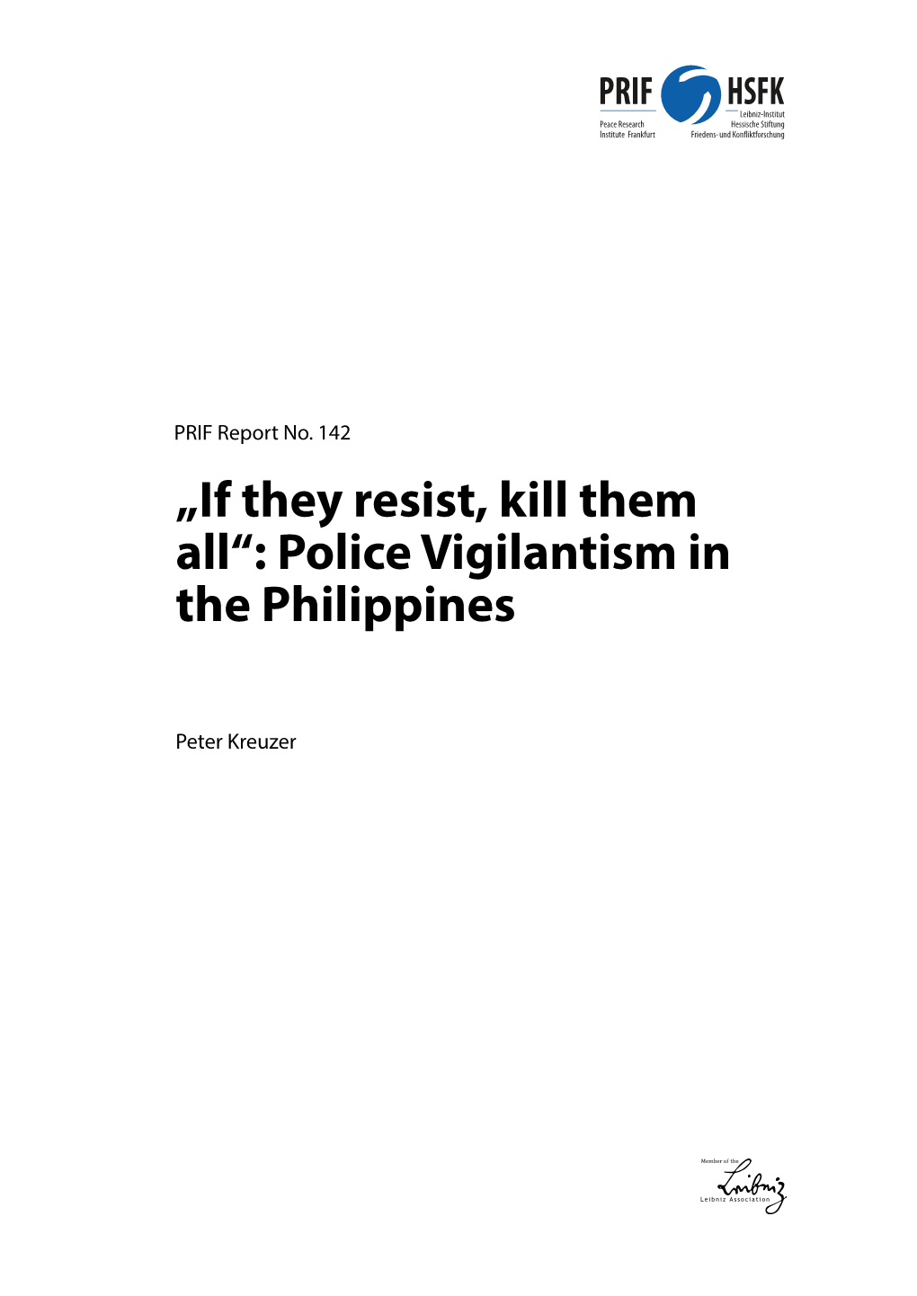 Police Vigilantism in the Philippines