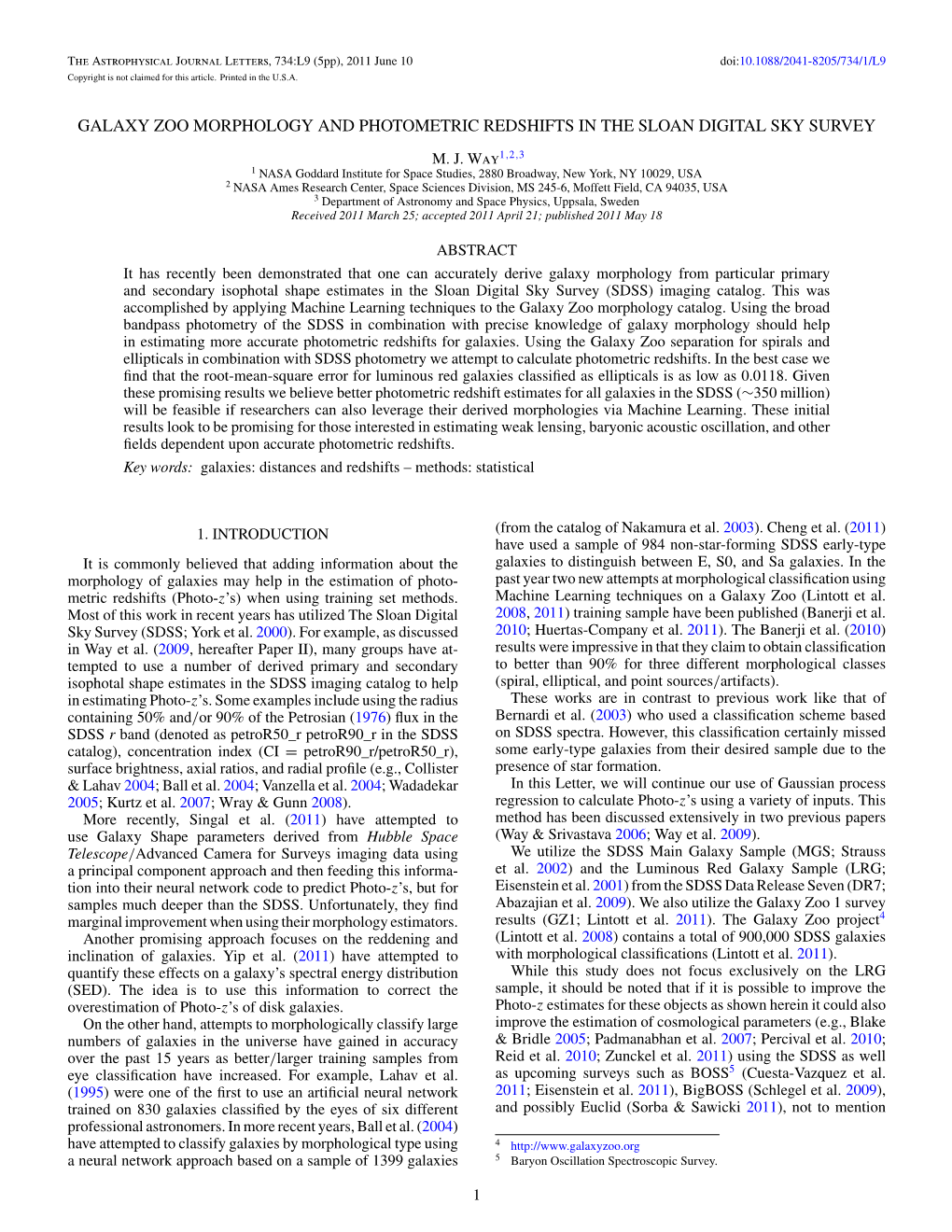 Galaxy Zoo Morphology and Photometric Redshifts in the Sloan Digital Sky Survey