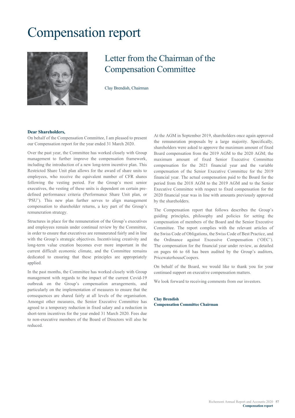 Compensation Report