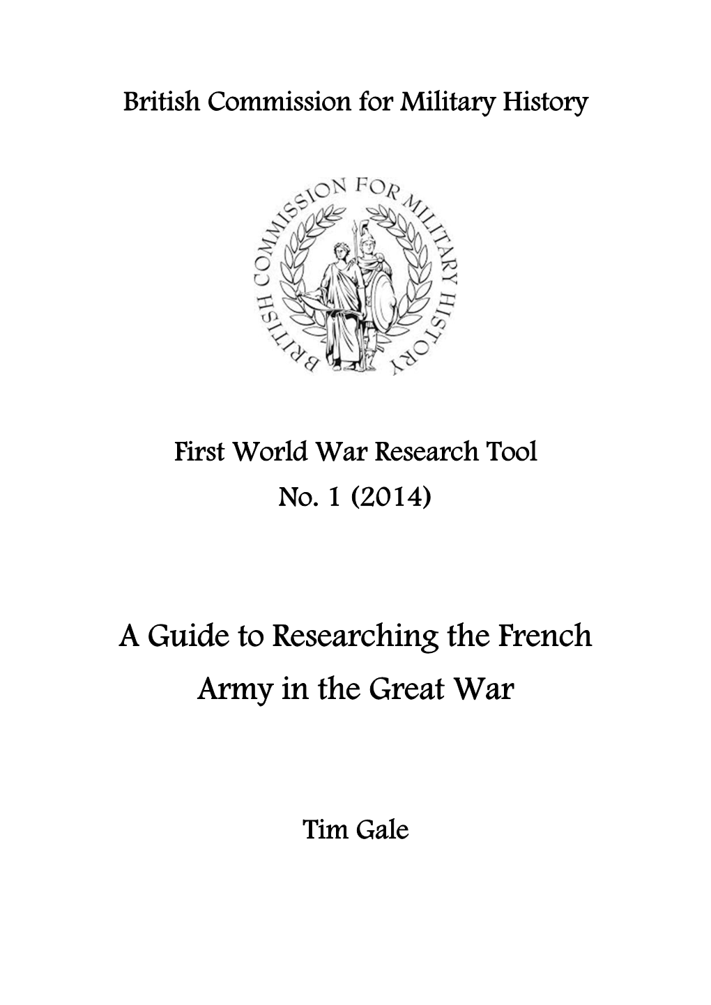 Researching the French Army in the Great War