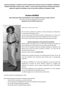 Violette MORRIS