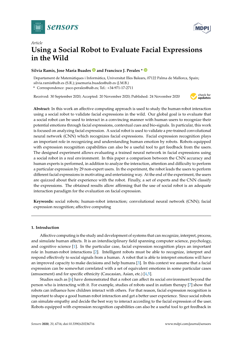 Using a Social Robot to Evaluate Facial Expressions in the Wild