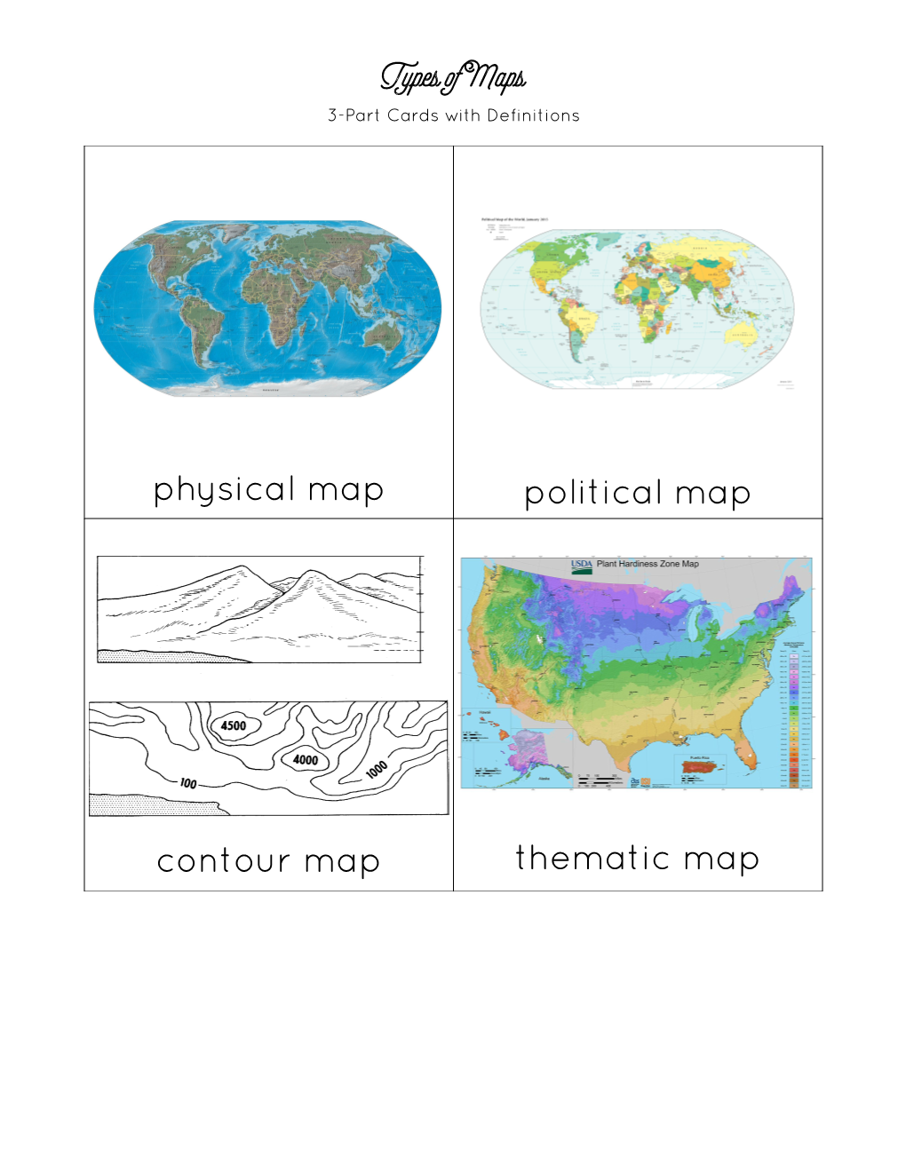 Physical Map Political Map Contour Map Thematic - DocsLib