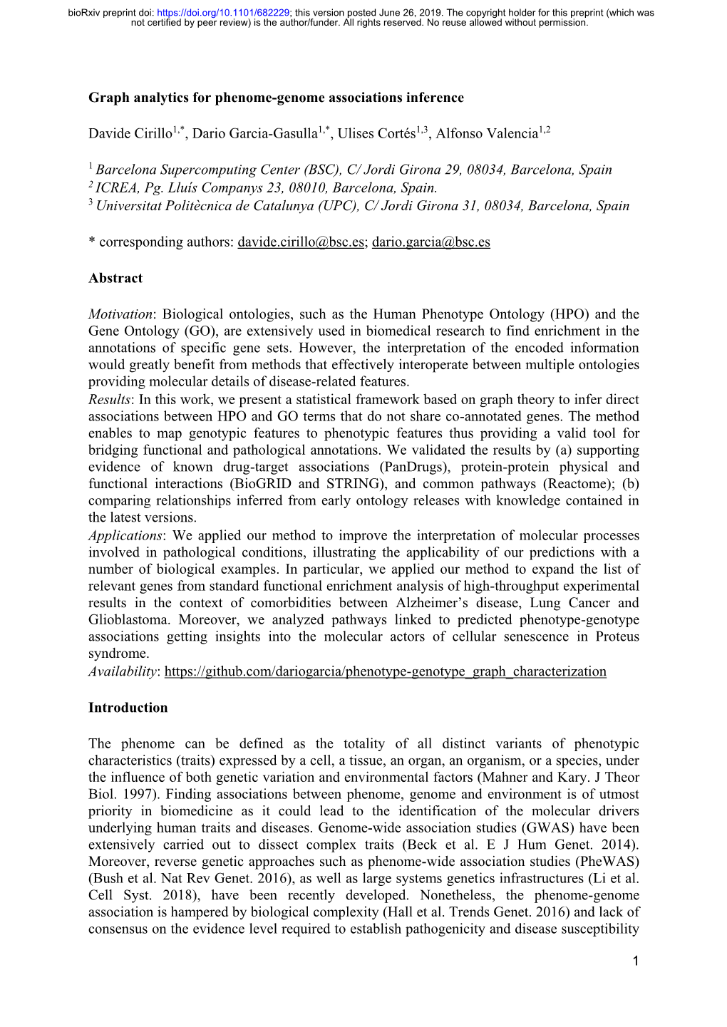 Graph Analytics for Phenome-Genome Associations Inference