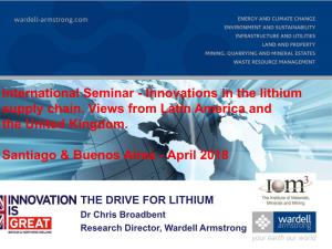 Innovations in the Lithium Supply Chain