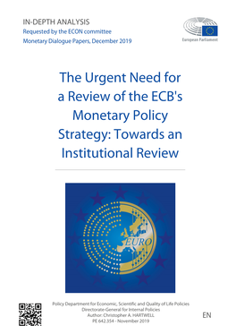 The Urgent Need for a Review of the ECB's