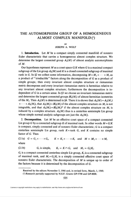 The Automorphism Group of a Homogeneous Almost Complex Manifold (*)