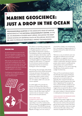 Marine Geoscience: Just a Drop in the Ocean