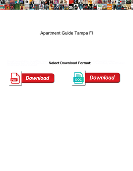Apartment Guide Tampa Fl