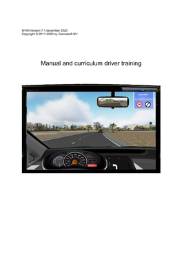 Manual and Curriculum Driver Training