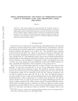 From Deterministic Dynamics to Thermodynamic Laws II: Fourier's