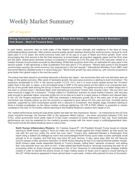 Weekly Market Summary