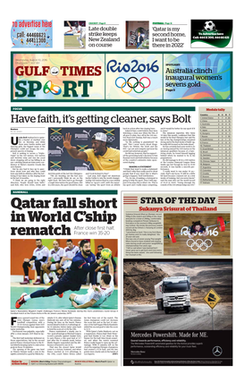 Qatar Fall Short in World C'ship Rematch