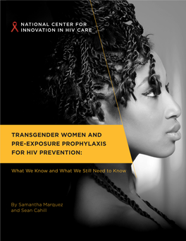 Transgender Women and Pre-Exposure Prophylaxis for Hiv Prevention