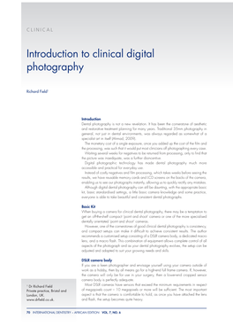Introduction to Clinical Digital Photography