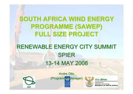 South Africa Wind Energy Programme