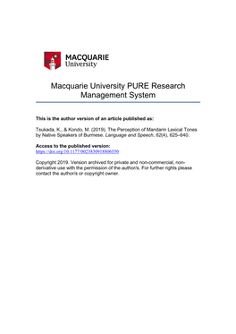 Macquarie University PURE Research Management System