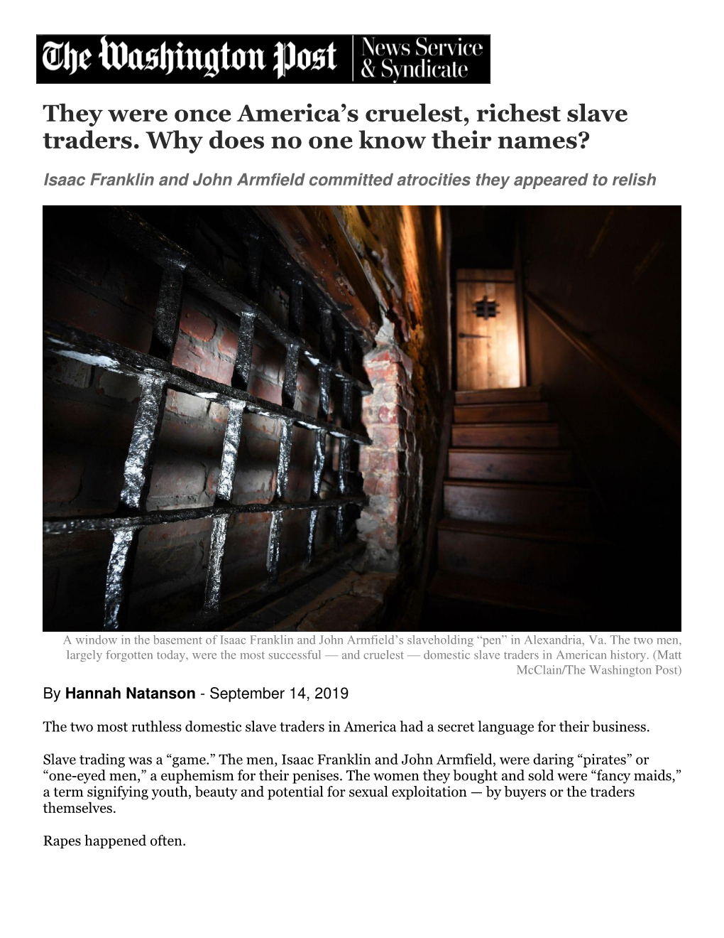 America's Cruelest, Richest Slave Traders