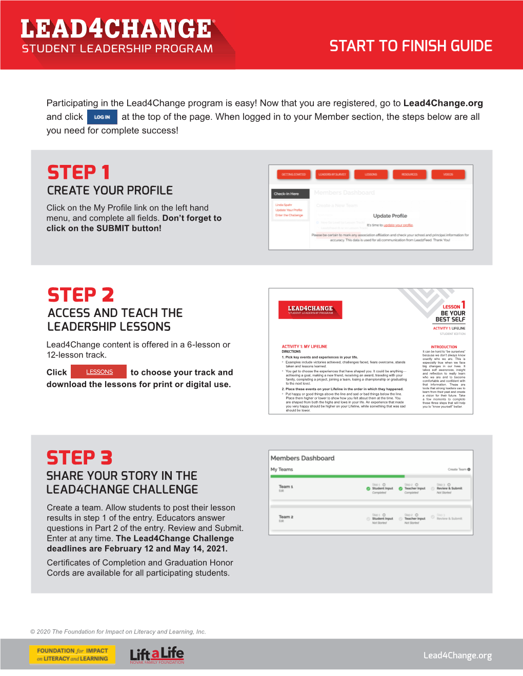 Start to Finish Guide