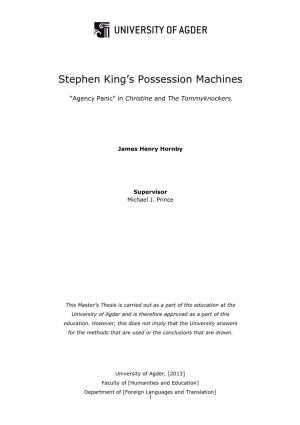 Stephen King's Possession Machines