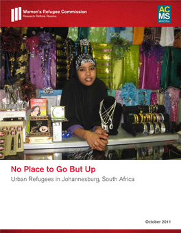 No Place to Go but up Urban Refugees in Johannesburg, South Africa