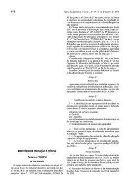 Diário Da República, 1.ª Série — N.º 25 — 5 De Fevereiro De 2014 1083 Boa S Designação Da Escola Da Designação Cód