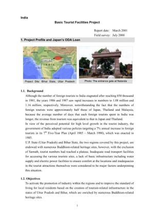 India Basic Tourist Facilities Project Report Date