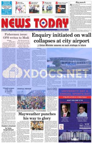 Enquiry Initiated on Wall Collapses at City Airport