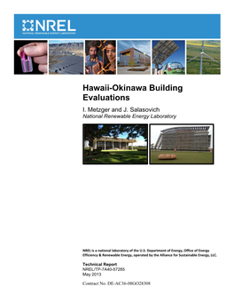 Hawaii-Okinawa Building Evaluations I
