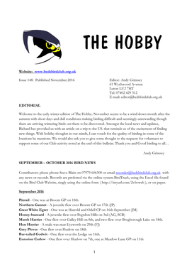 The Hobby 148 – Published November 2016