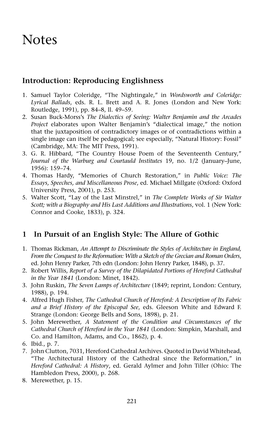Introduction: Reproducing Englishness 1 in Pursuit of An