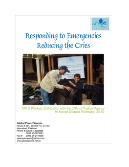 Emergency Response Report Kohat February 2010