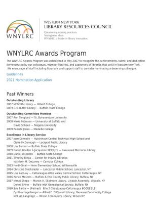 Wnylrc-Awards-Program