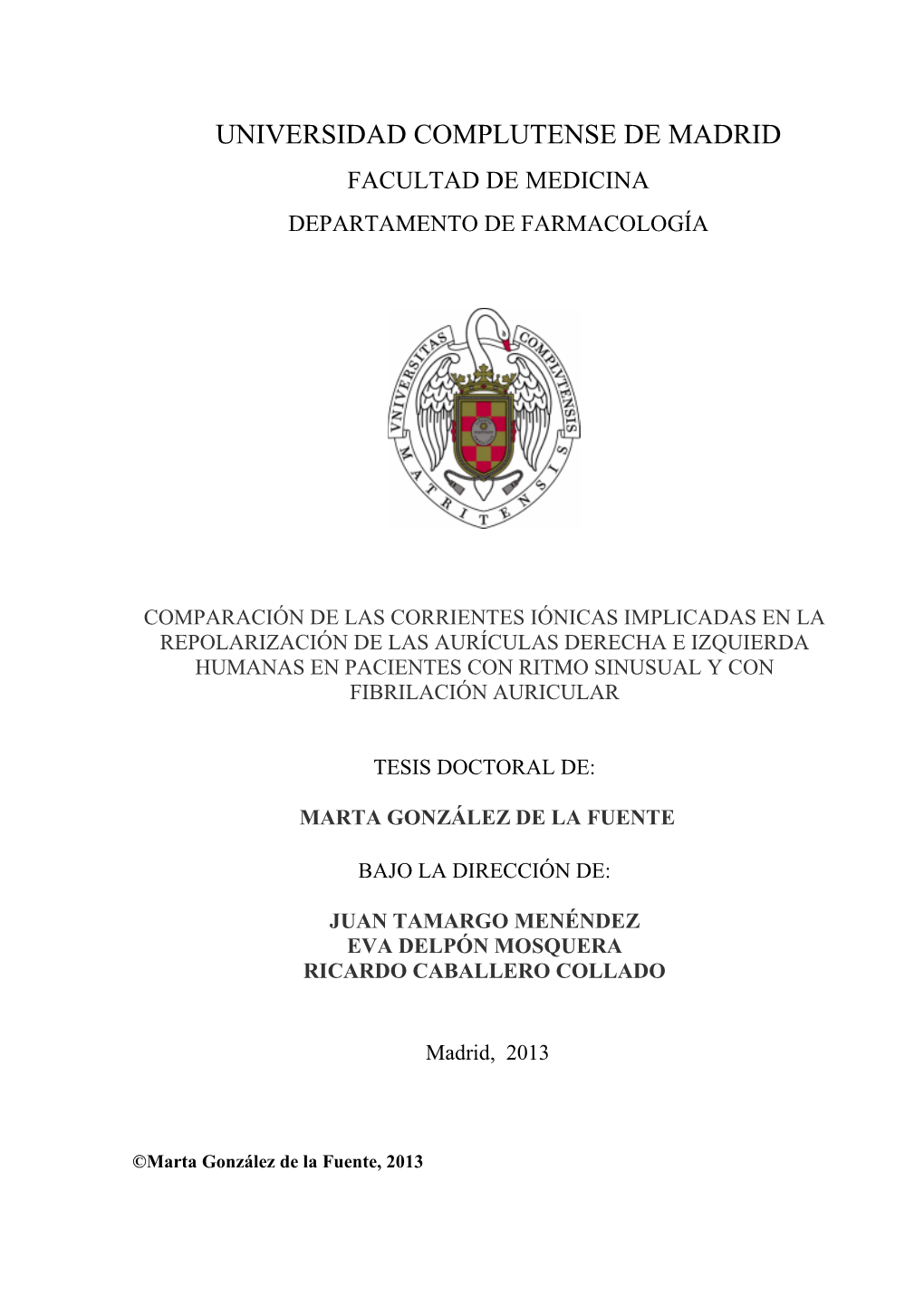 Comparación De Las Corrientes Iónicas Implicadas En La Repolarización De