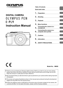 E-PL9 Instruction Manual