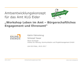 Workshop Leben Im Amt – Bürgerschaftliches Engagement Und Ehrenamt“