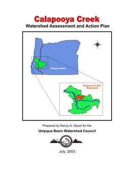 Calapooya Creek Watershed Assessment and Action Plan