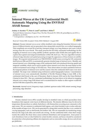 Internal Waves at the UK Continental Shelf: Automatic Mapping Using the ENVISAT ASAR Sensor