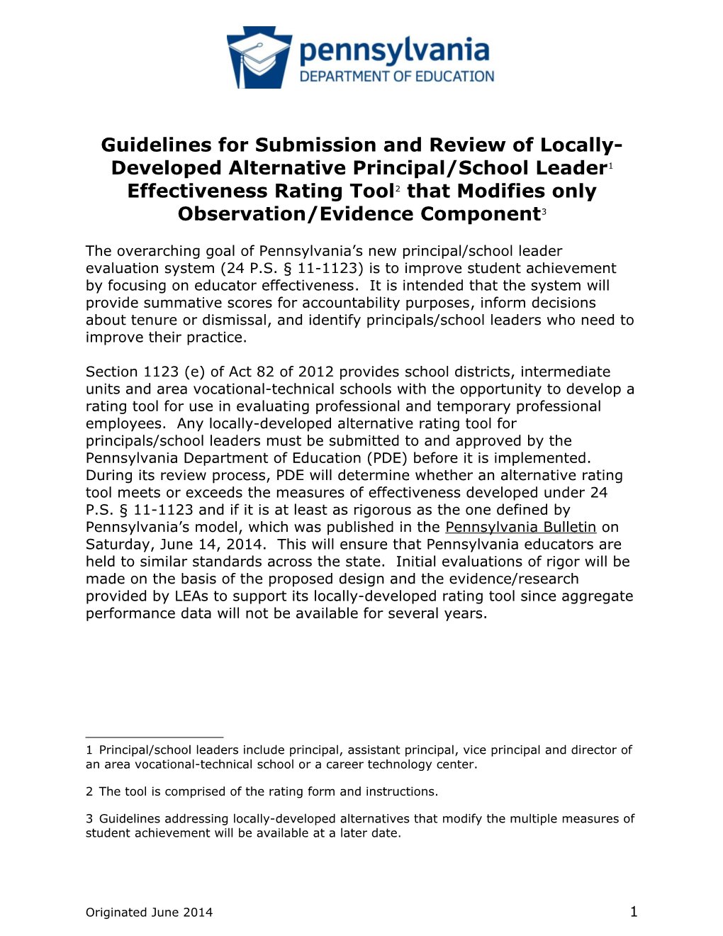 Principal School Leader Observation Practice Alt Eval