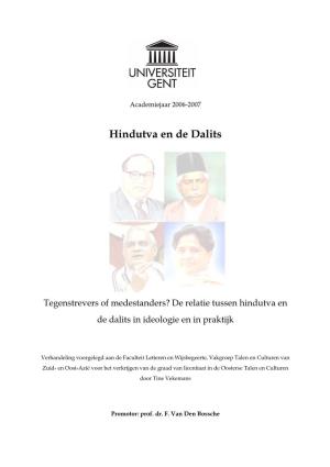 De Relatie Tussen Hindutva En De Dalits in Ideologie En in Praktijk