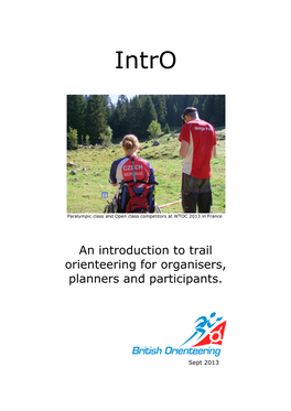 An Introduction to Trail Orienteering for Organisers, Planners and Participants