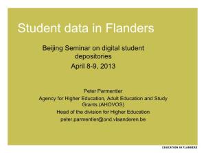 Student Data in Flanders