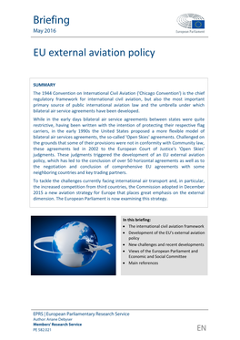 EU External Aviation Policy