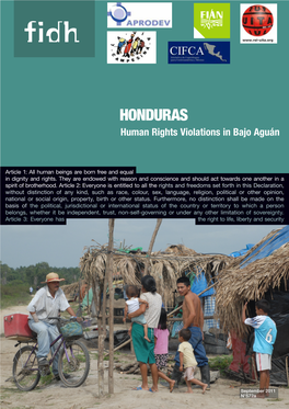 Honduras Human Rights Violations in Bajo Aguán