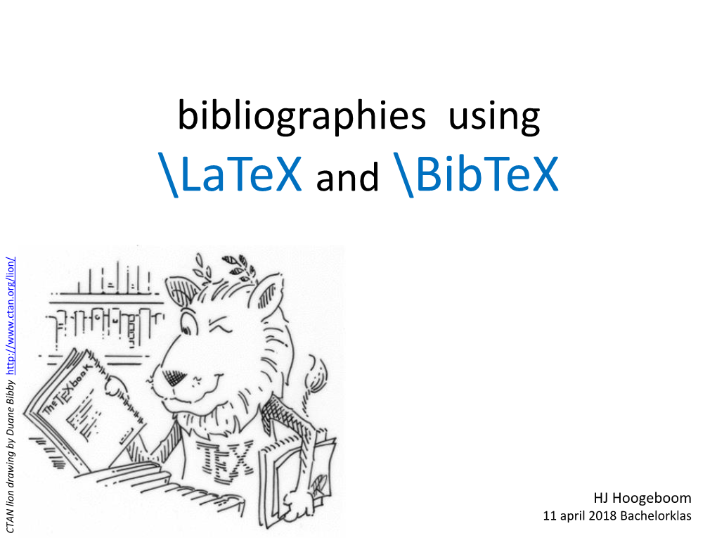 \Latex En \Bibtex